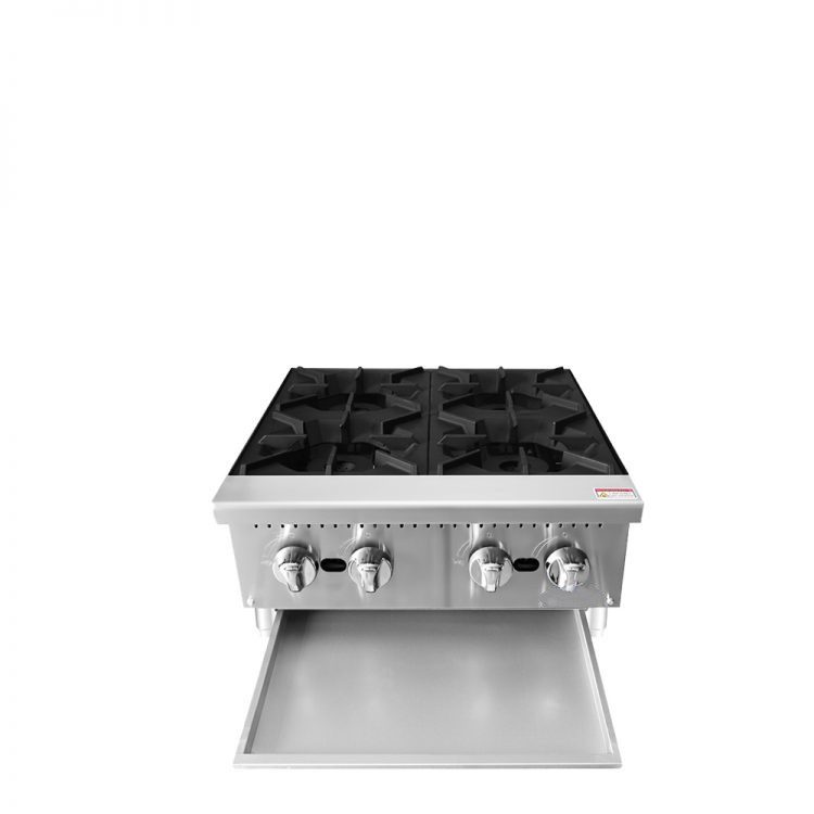 24″ Heavy Duty Countertop Range / Hot Plate with 4 Burners 100,000