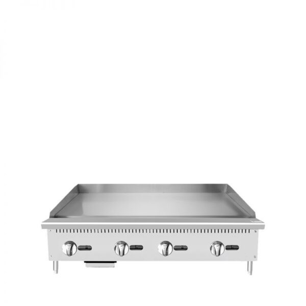 Heavy Duty 48" Gas Griddle with Manual Control - 120,000 BTU