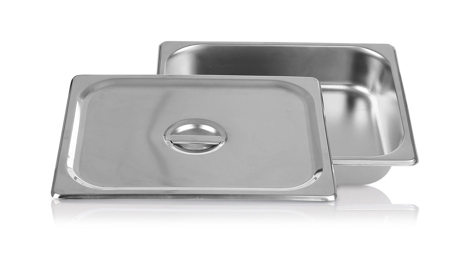 2.5″ Full Size Stainless Steel Pan with Lids | Restaurant Supplies