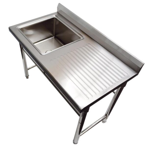 Stainless Steel Single Sink with Drainboard