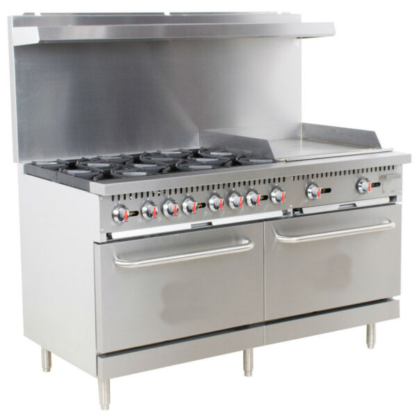 6 Burner Range w/ 24" Griddle & Double Ovens Vesta