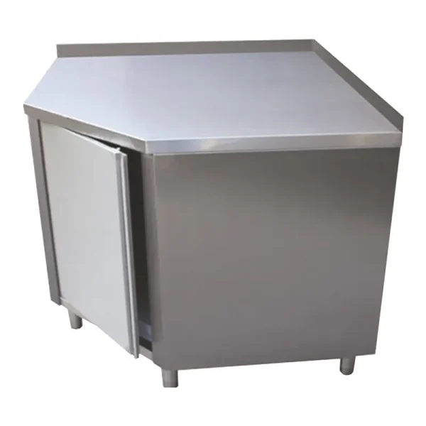 Corner Cupboard with Backsplash | Stainless Steel Cabinet