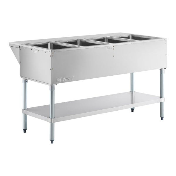 SS Electric Steam 4 Compartment Table3