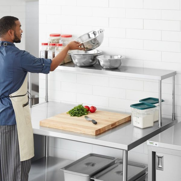 Single Tier Overshelf | 5ft Stainless Steel Kitchen Shelf
