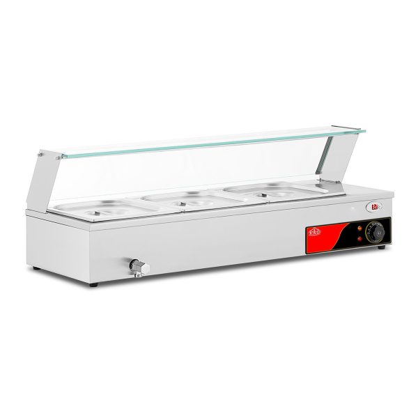 3 Compartment Half Size Countertop Warmer