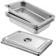 4″ Half Size Stainless Steel Pan with Lids