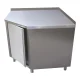 Corner Cupboard with Backsplash | Stainless Steel Cabinet