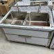 Stainless Steel Double Sinks with Cupboards | Commercial Sink