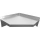 Shop 1200 x 300 Stainless Steel Corner Wall Shelf in Trinidad
